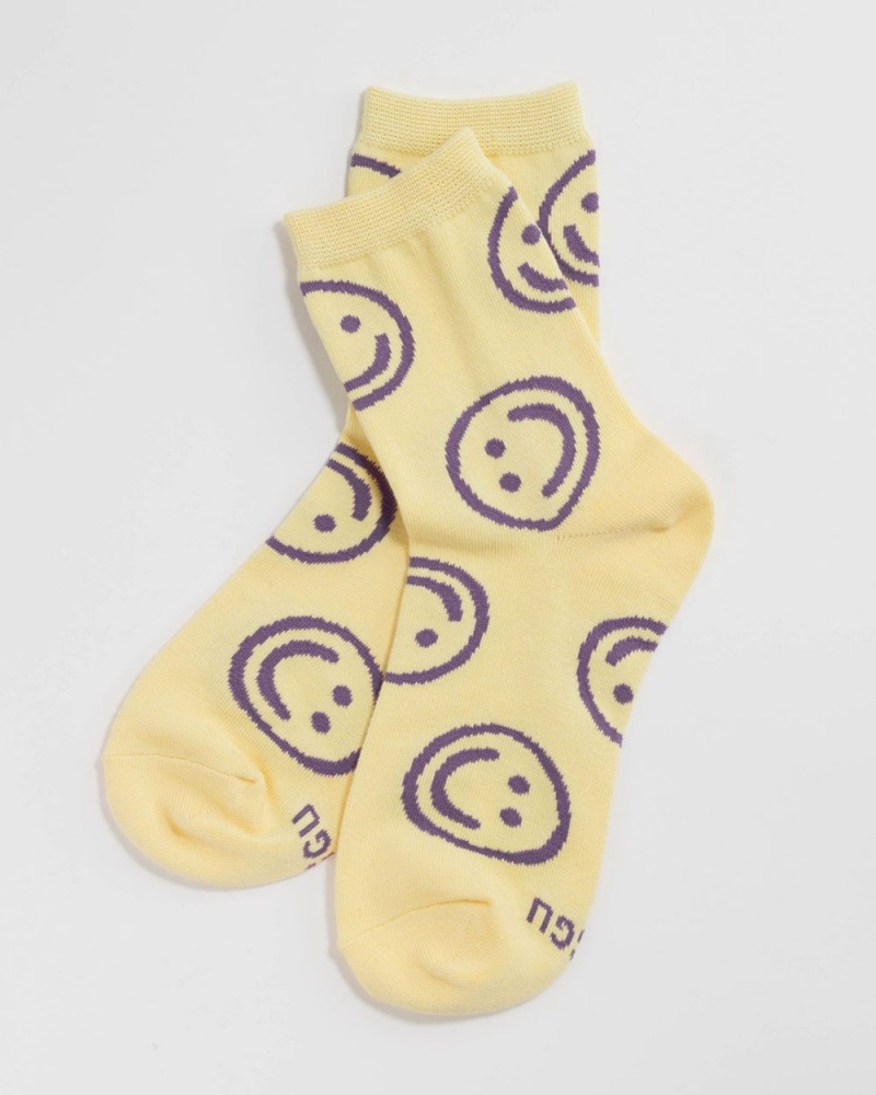 Calcetines Baggu Crew Amarillo | 319407-SIV