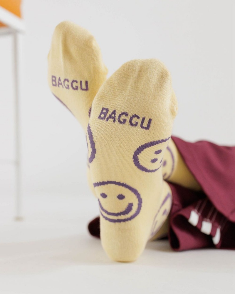 Calcetines Baggu Crew Amarillo | 319407-SIV