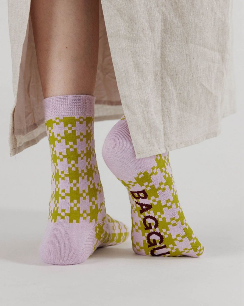 Calcetines Baggu Crew Amarillo | 356028-DFV