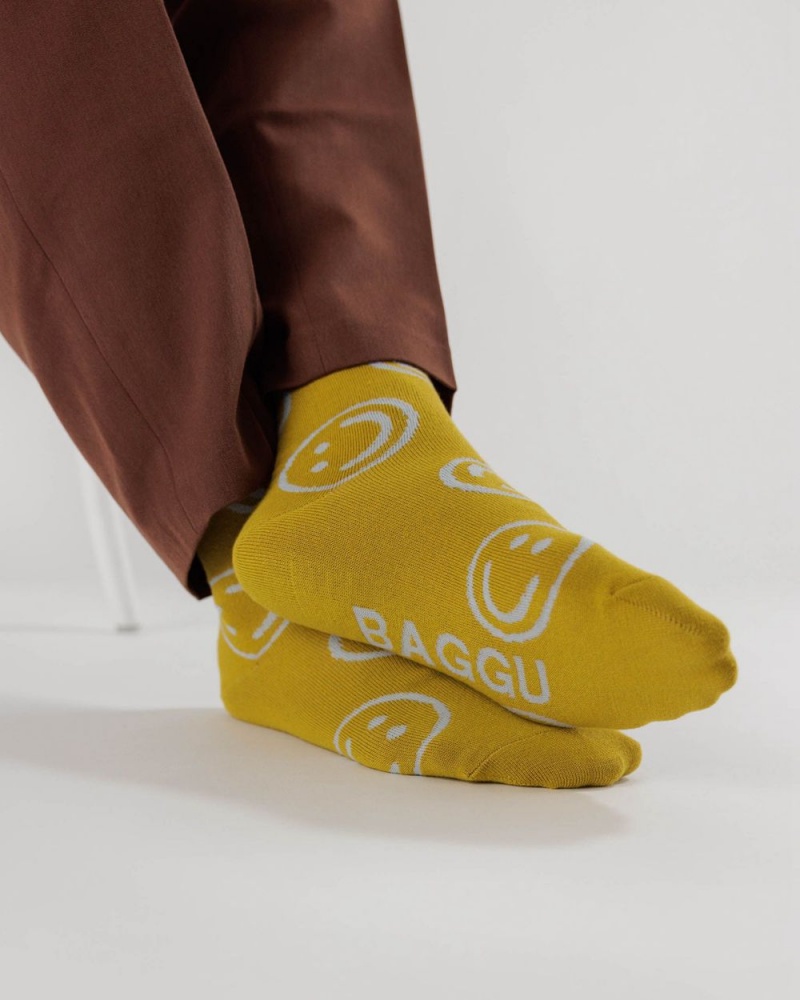 Calcetines Baggu Crew Amarillo | 490327-XFY