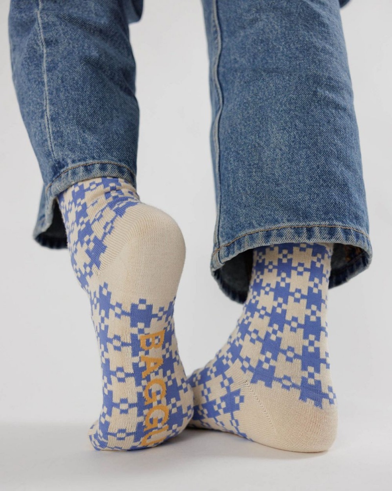Calcetines Baggu Crew Azules | 852694-OQS