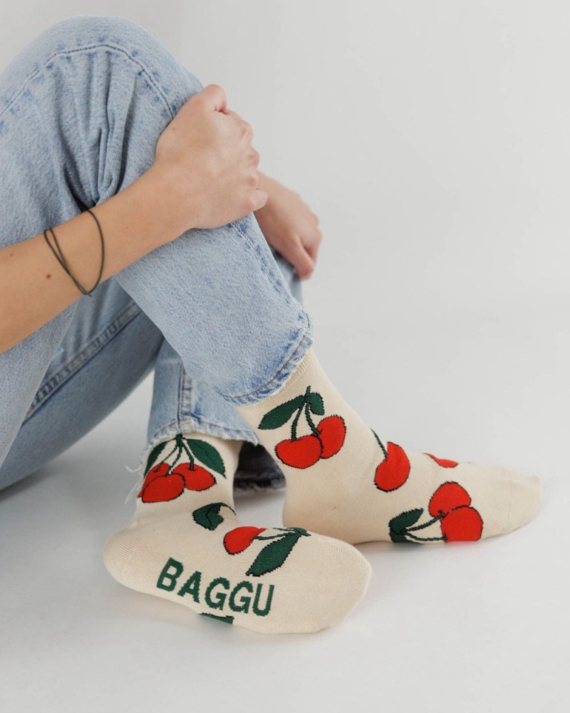 Calcetines Baggu Crew Beige | 974026-ABG