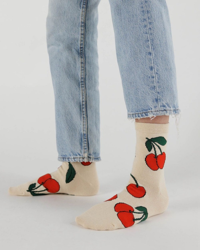 Calcetines Baggu Crew Beige | 974026-ABG