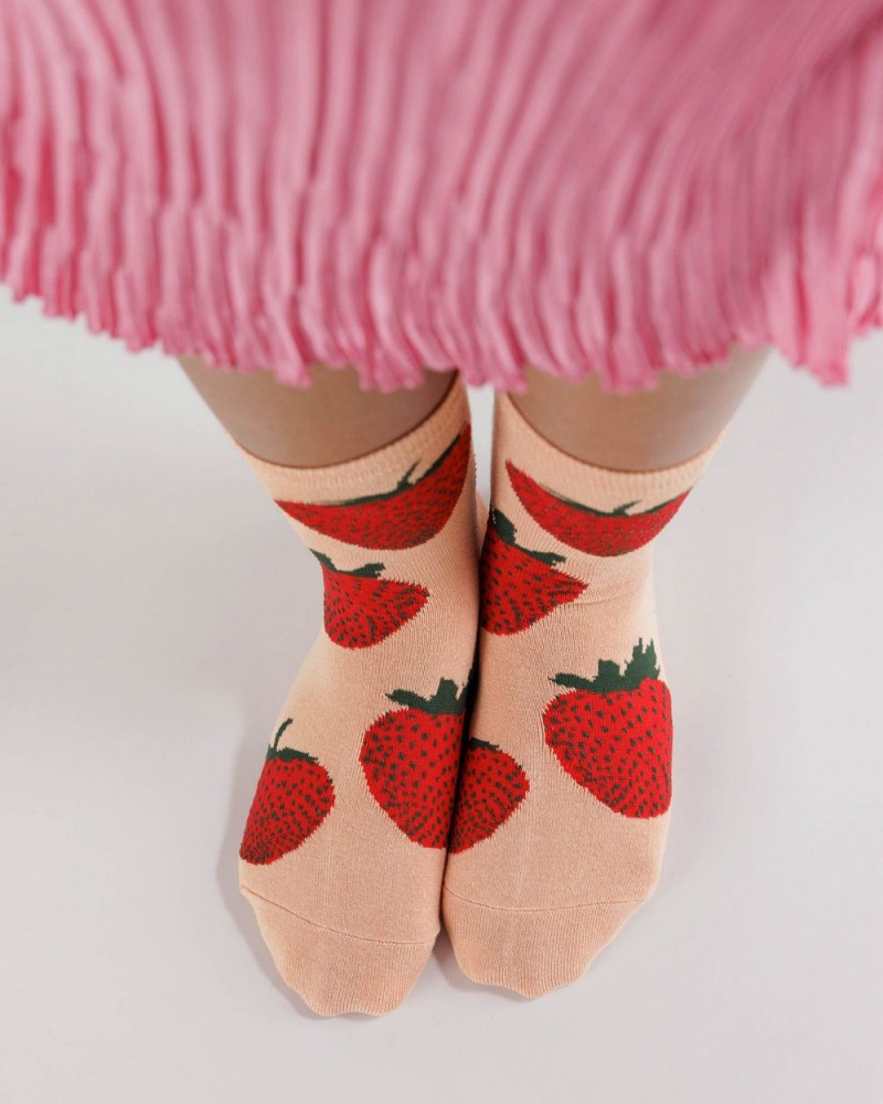 Calcetines Baggu Crew Coral | 904263-CIT