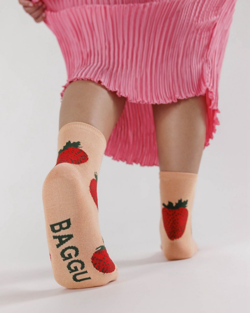 Calcetines Baggu Crew Coral | 904263-CIT