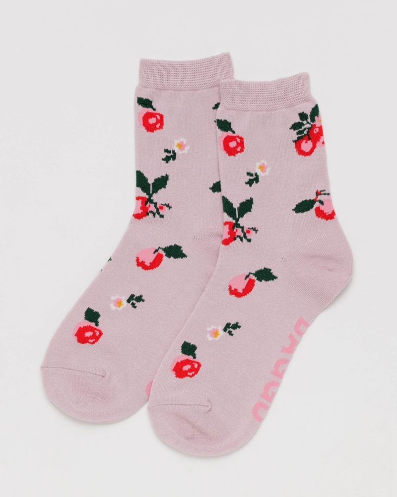 Calcetines Baggu Crew Rosas | 758930-CJK