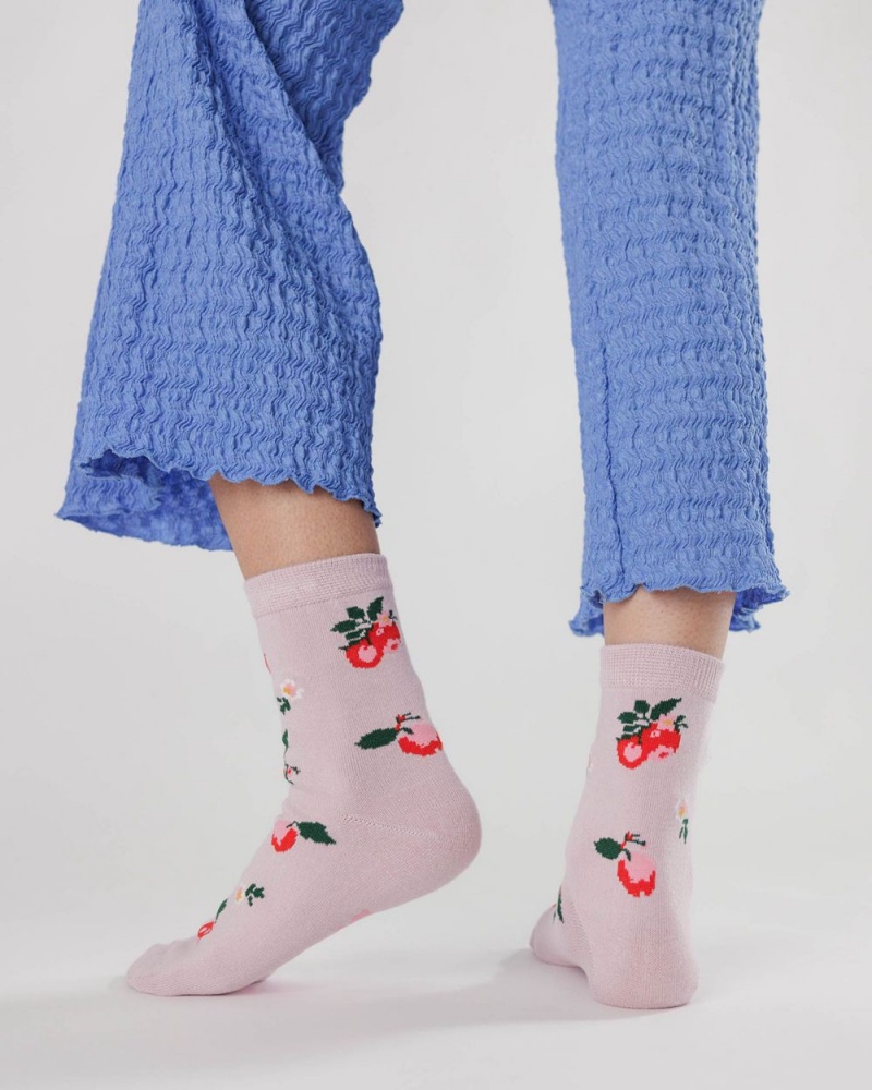 Calcetines Baggu Crew Rosas | 758930-CJK