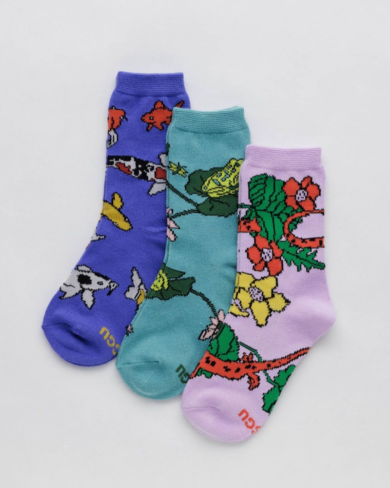 Calcetines Baggu Crew Set of 3 Multicolor | 875410-PEB