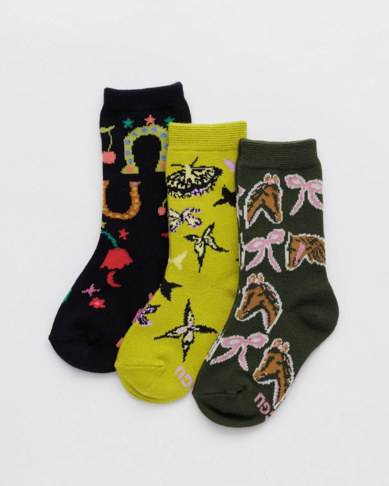 Calcetines Baggu Crew Set of 3 Multicolor | 643215-XUI