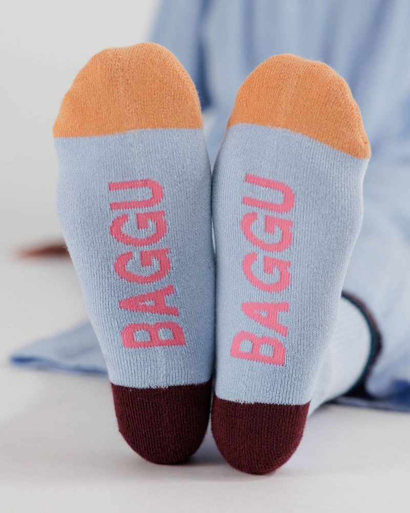 Calcetines Baggu Ribbed Azules Claro | 826509-TRI