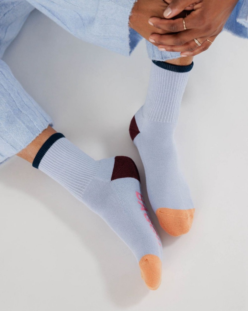 Calcetines Baggu Ribbed Azules Claro | 826509-TRI