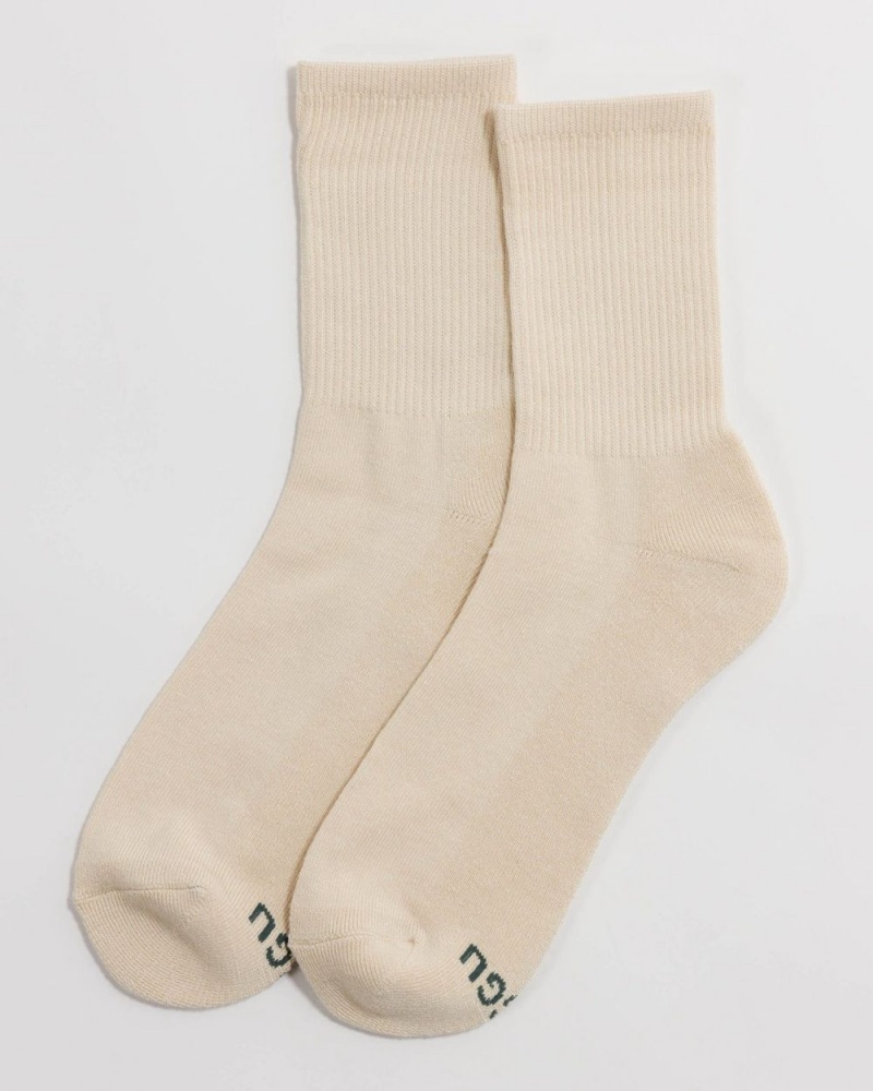 Calcetines Baggu Ribbed Beige | 309125-WSI