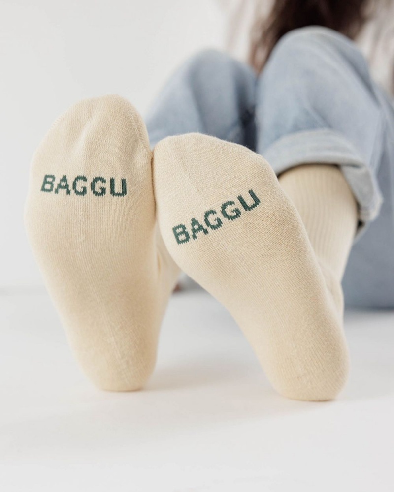 Calcetines Baggu Ribbed Beige | 309125-WSI