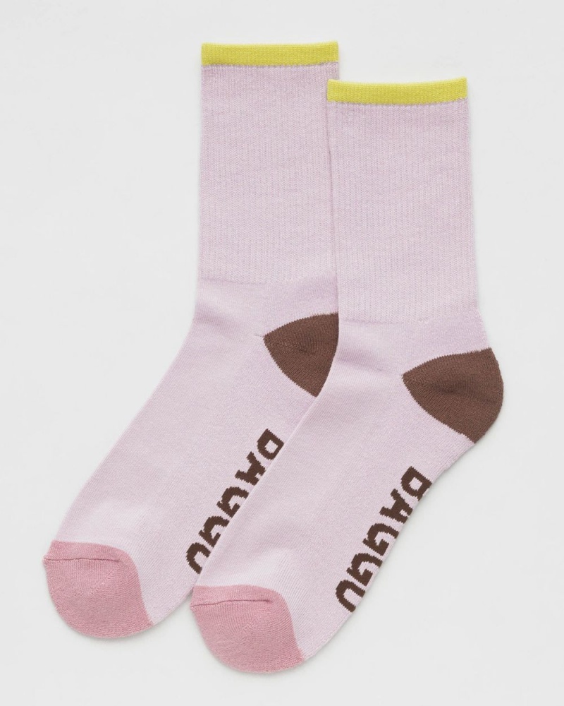 Calcetines Baggu Ribbed Rosas | 091382-VSA