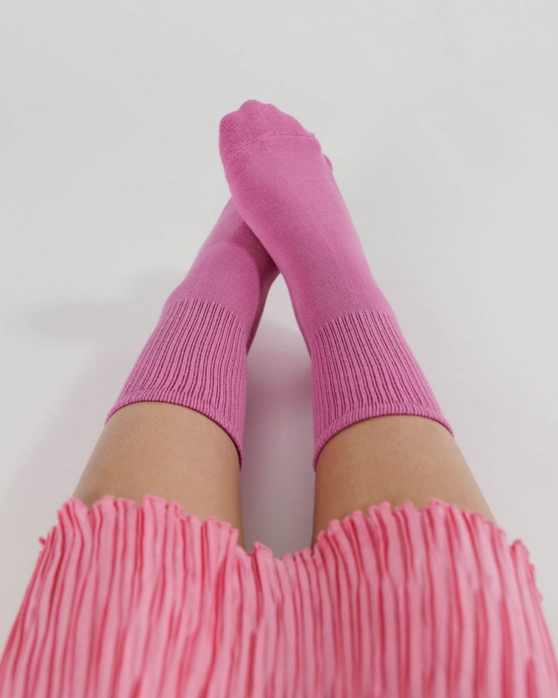 Calcetines Baggu Ribbed Rosas | 790153-KEU