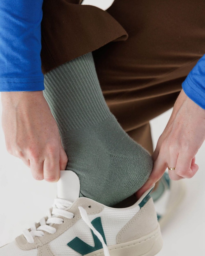 Calcetines Baggu Ribbed Verde | 091357-RPD