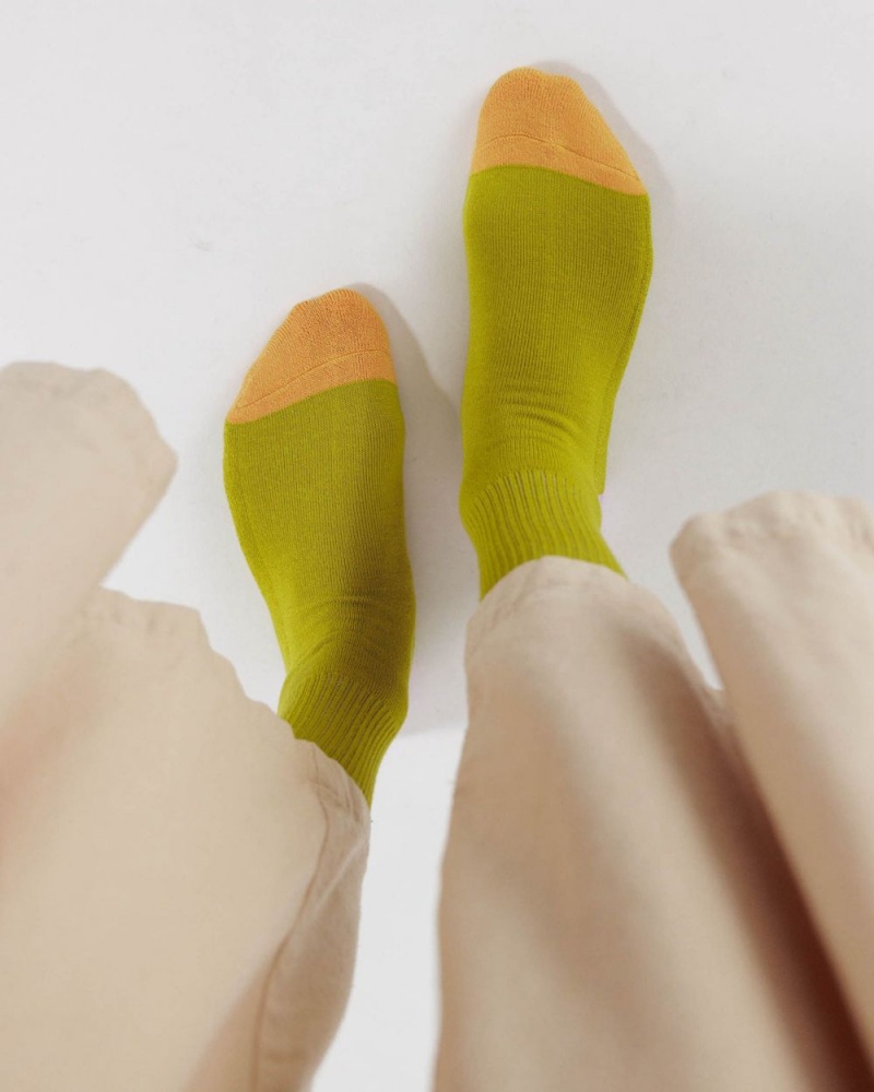 Calcetines Baggu Ribbed Verde | 629470-FJQ