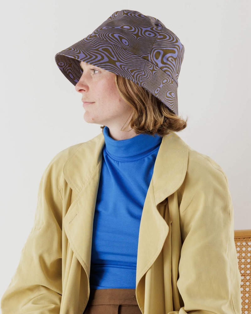 Sombreros Baggu Bucket Azules Marrones | 508471-BYA