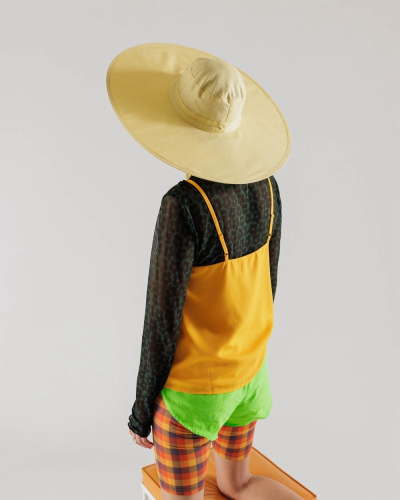 Sombreros Baggu Packable Sun Amarillo | 728103-WZU