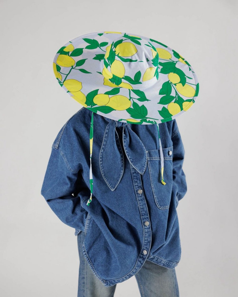 Sombreros Baggu Packable Sun Limón | 712590-FKN