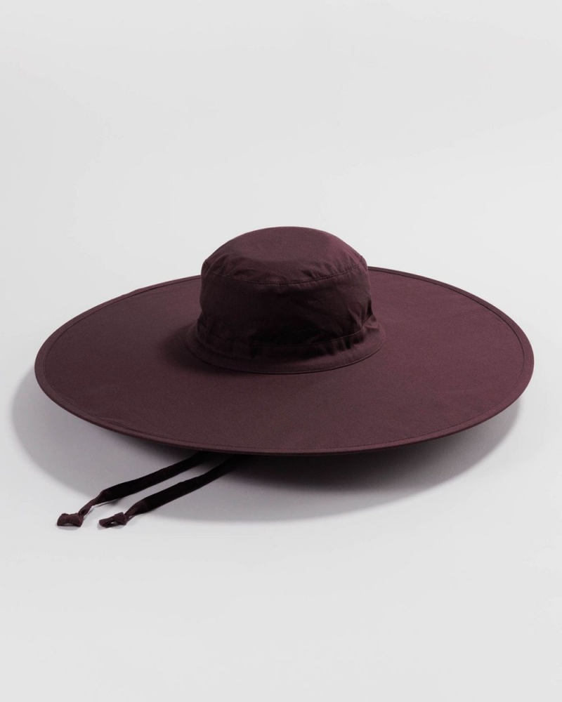 Sombreros Baggu Packable Sun Marrones Oscuro | 630428-QBF
