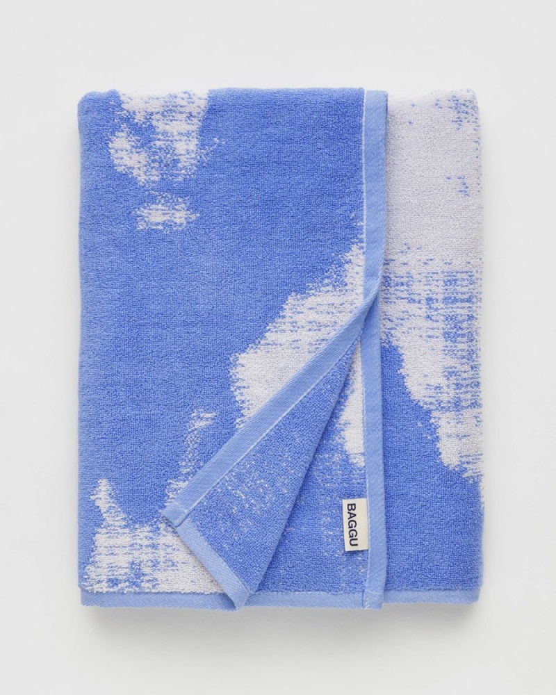 Toalla Baggu Bath Azules Blancas | 837916-IUR