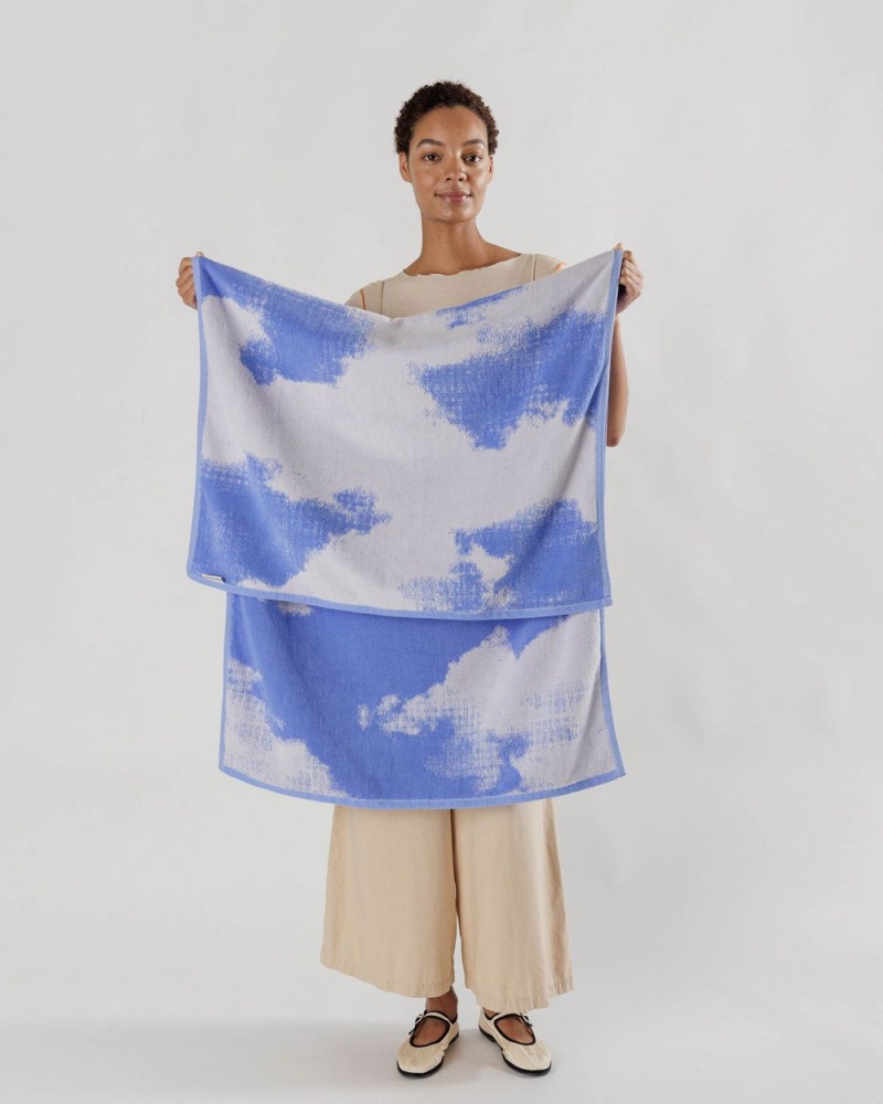 Toalla Baggu Bath Azules Blancas | 837916-IUR