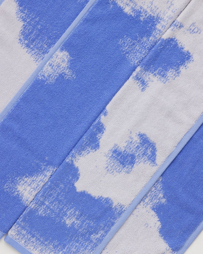 Toalla Baggu Hand Set of 2 Azules Blancas | 592461-GVQ