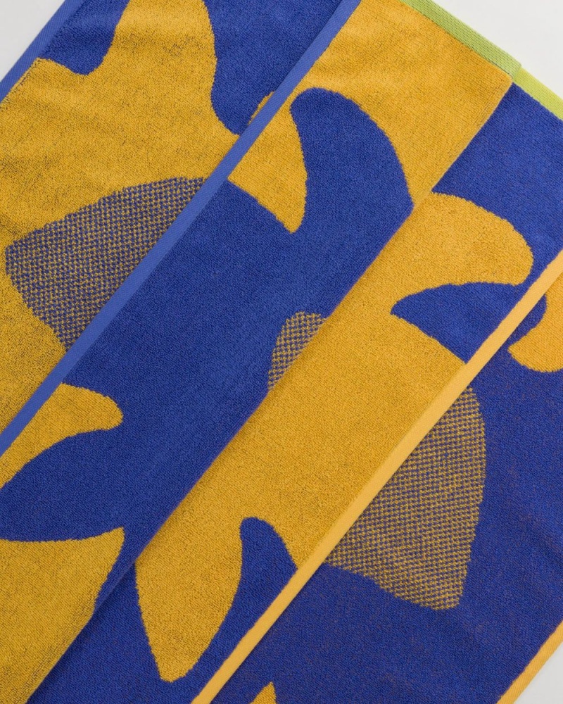 Toalla Baggu Hand Set of 2 Marrones Azules | 381974-TXP